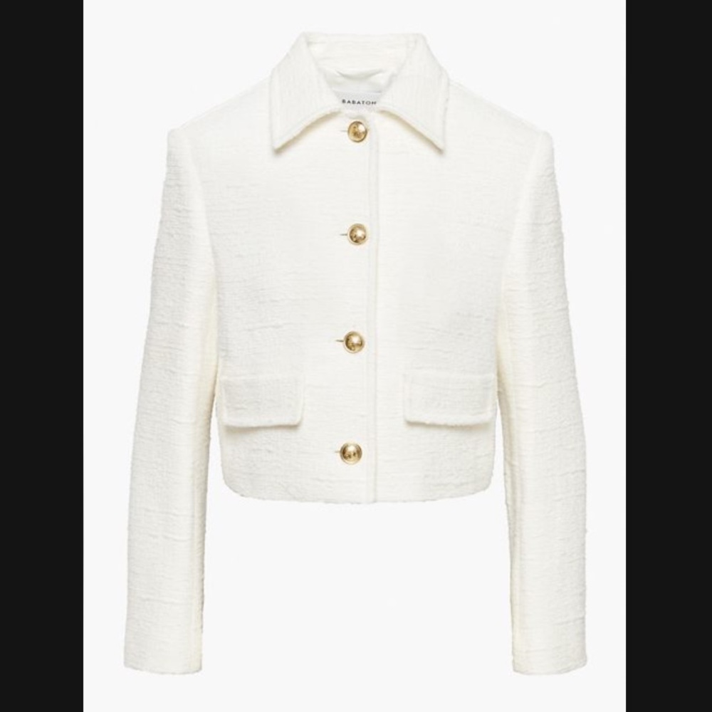 Aritzia babaton frances jacket white size S brand new sold out